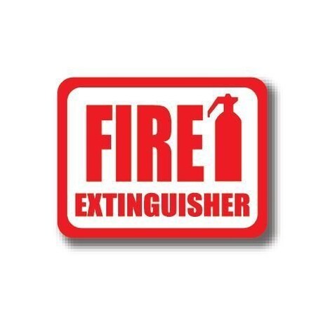 Ergomat 24in x 18in RECTANGLE SIGNS - Fire Extinguisher DSV-SIGN 432 #0312 -UEN